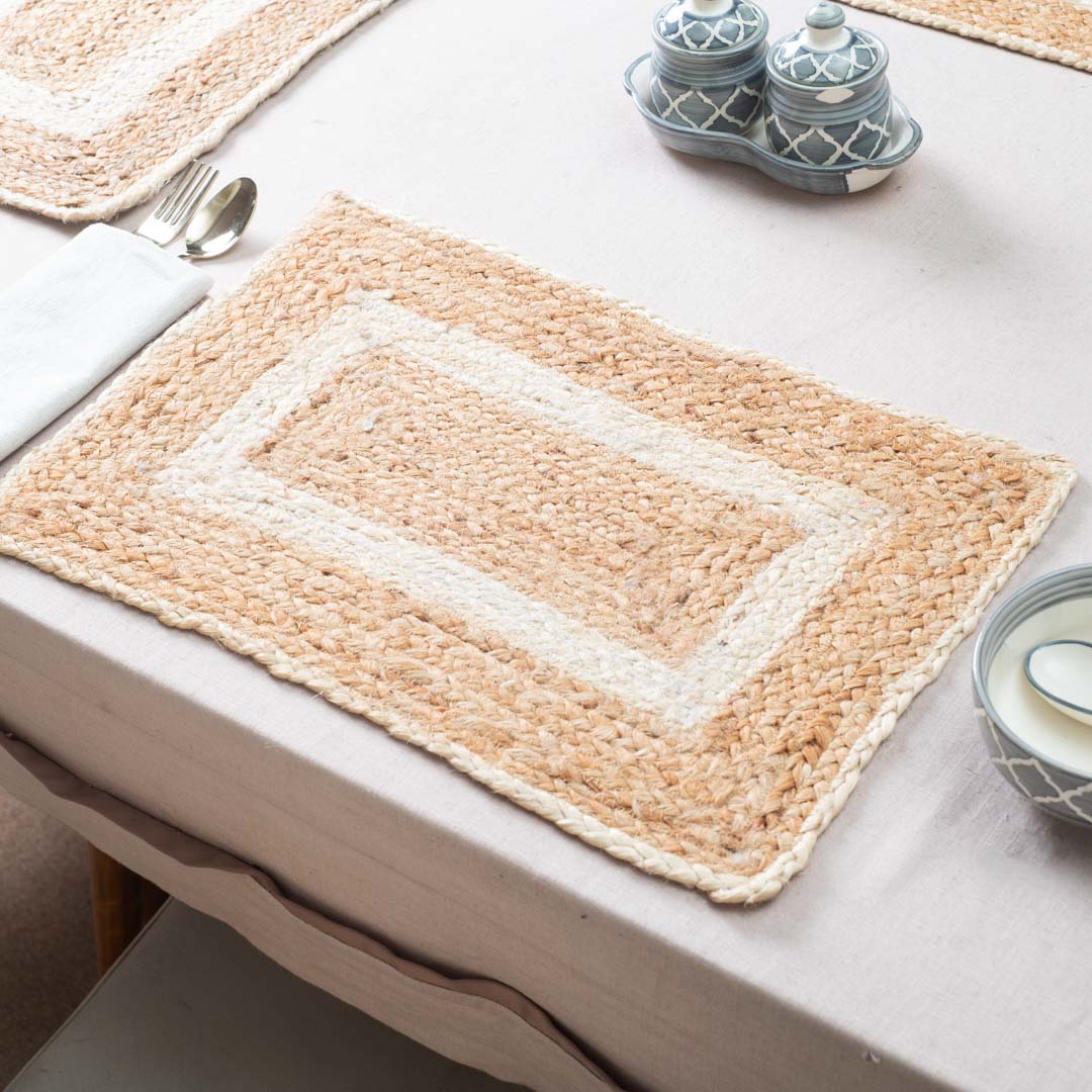 Natural Jute Table Mat – 34×50 CM
