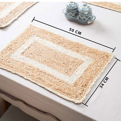 Natural Jute Table Mat – 34×50 CM