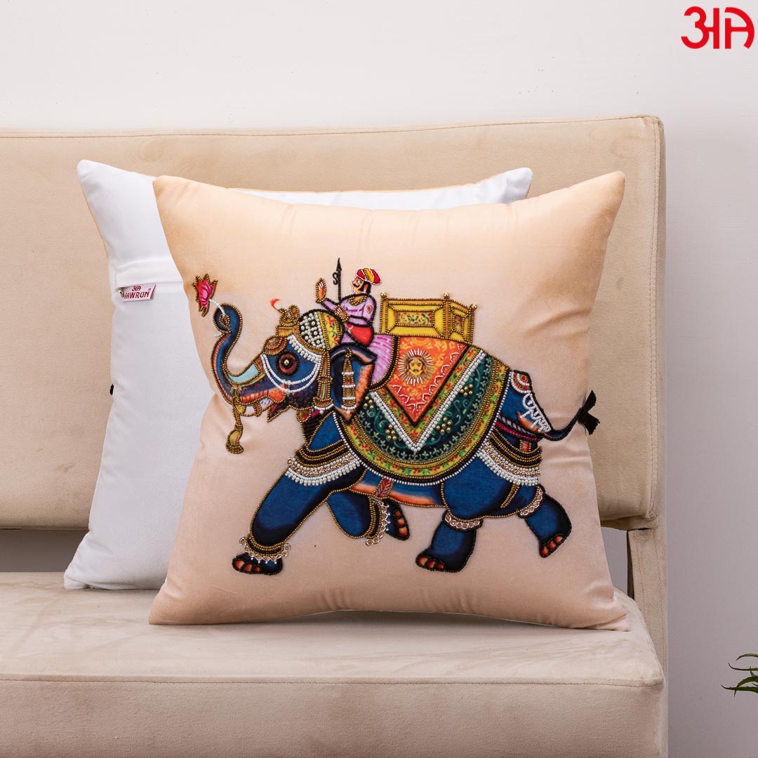 Elevate Your Decor with Elephant Art Cushion Covers