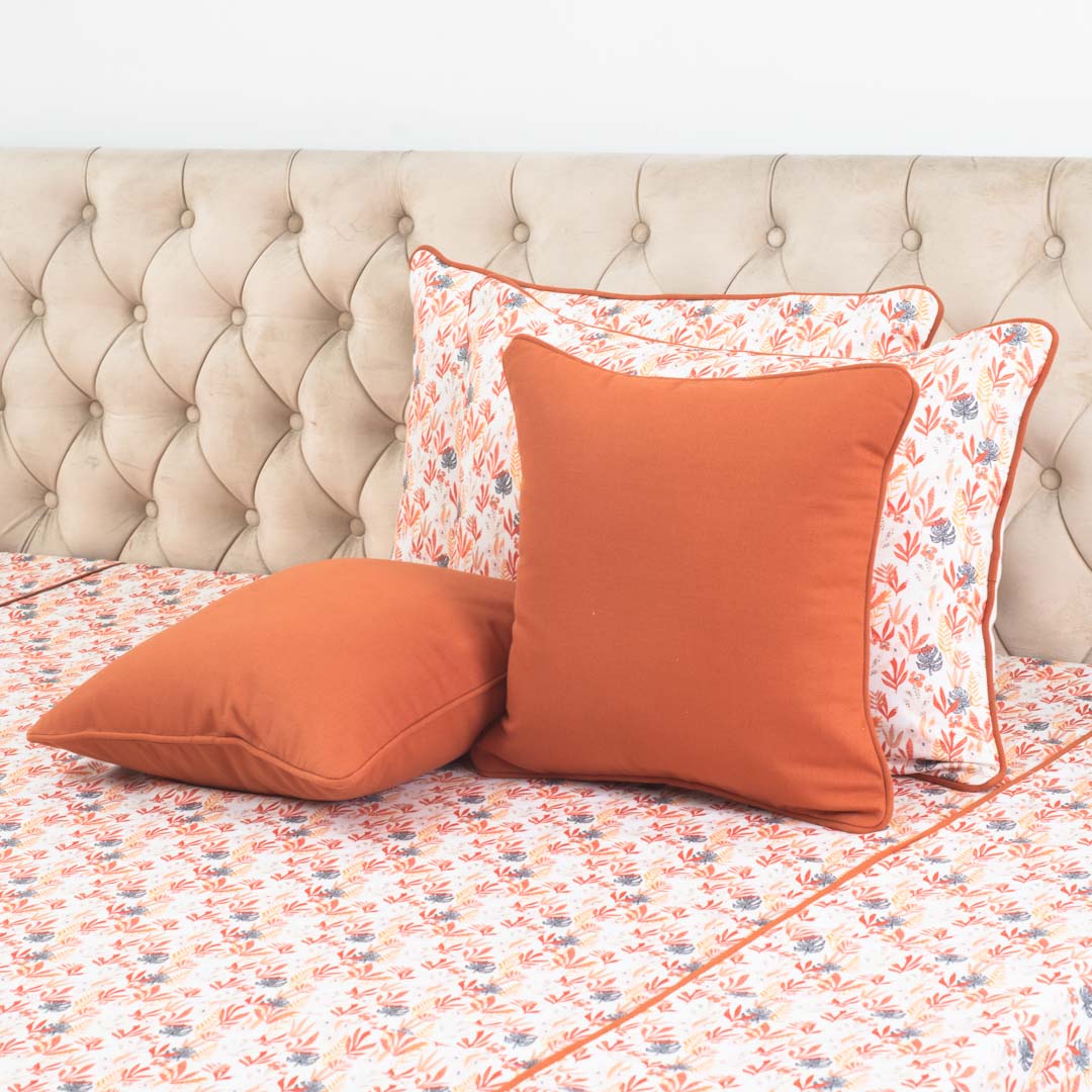 Premium Floral Cotton Bedspread – 108×108″ | Design 1