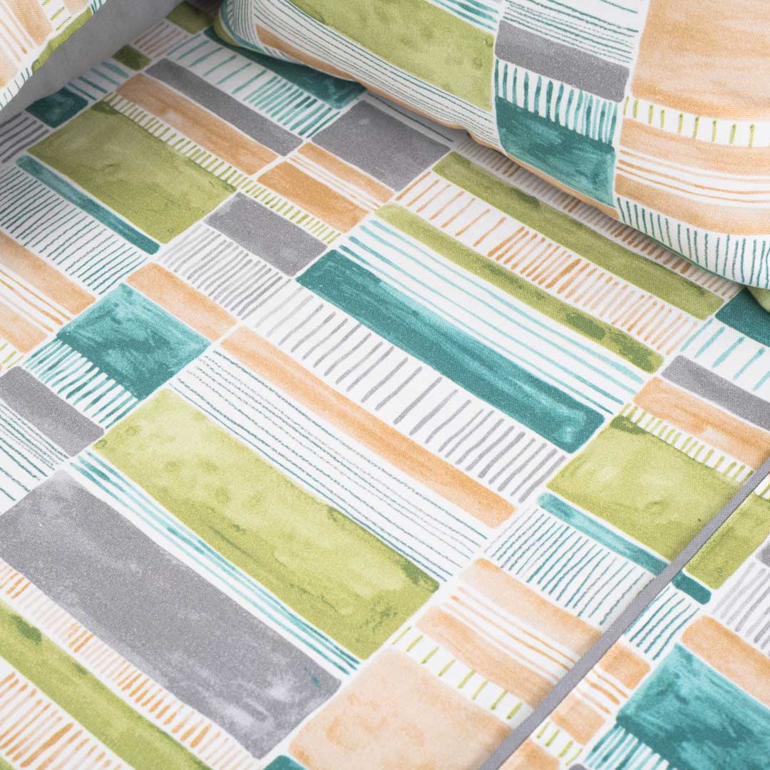 Premium Geometric Cotton Bedspread – 108×108″ | Design 2