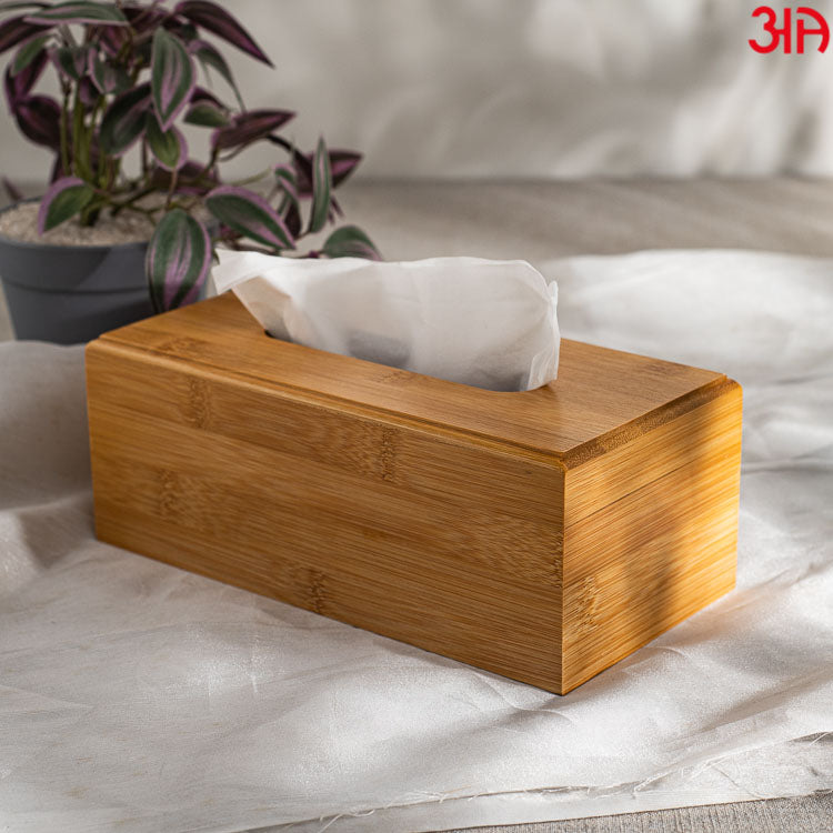 Bamboo Tissue Box (9x12x24) CM