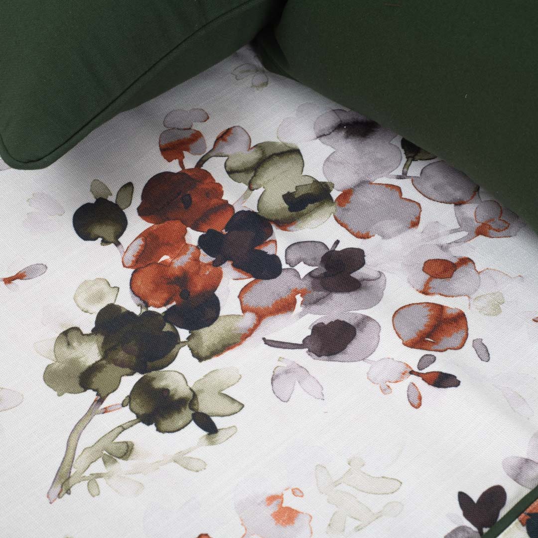 Forest Bloom Luxury Cotton Bedspread – 108×108″ | Design 9