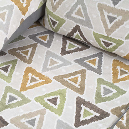 Earthline Geometry Luxury Cotton Bedspread – 108×108″ | Design 13