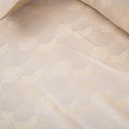 Ivory Luxe Textured Jacquard Bedcover – 100×108″ | Design 34