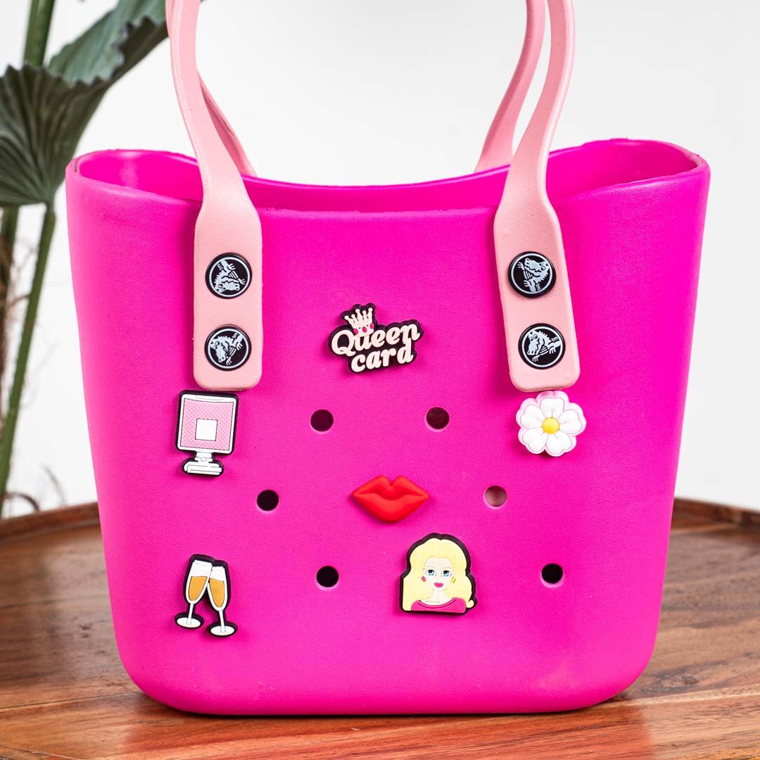 Croc-Inspired EVA Silicone Mini Tote – 20×20 CM