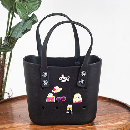 Croc-Inspired EVA Silicone Mini Tote – 20×20 CM