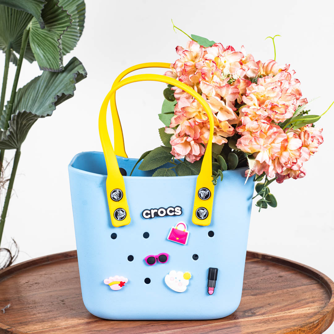 Sky Croc-Inspired EVA Silicone Mini Tote Bag —20 X 20 CM