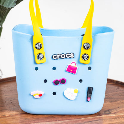 Croc-Inspired EVA Silicone Mini Tote – 20×20 CM