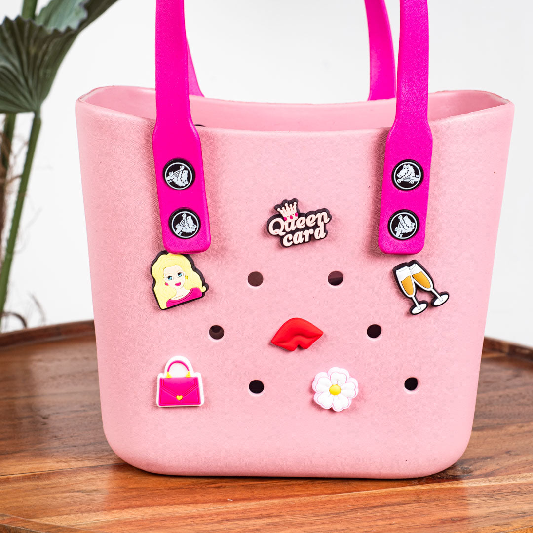 Croc-Inspired EVA Silicone Mini Tote – 20×20 CM