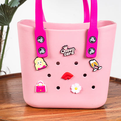 Croc-Inspired EVA Silicone Mini Tote – 20×20 CM