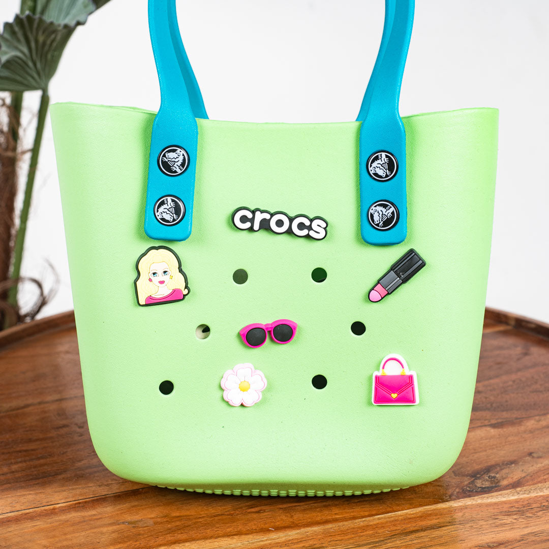 Croc-Inspired EVA Silicone Mini Tote – 20×20 CM