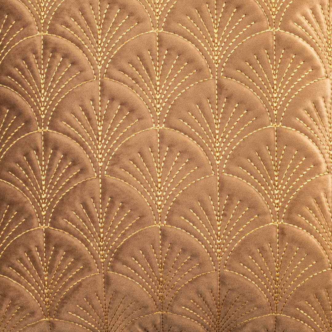 Premium self Embossed Leaf Design Cushion Cover