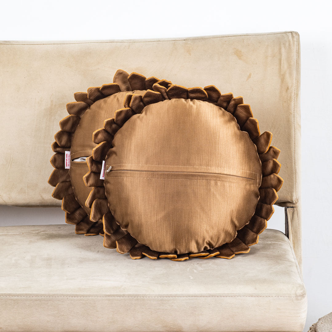 Luxe Velvet Sunflower Cushion Cover