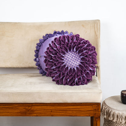 Luxe Velvet Sunflower Cushion Cover
