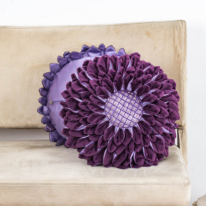 Luxe Velvet Sunflower Cushion Cover