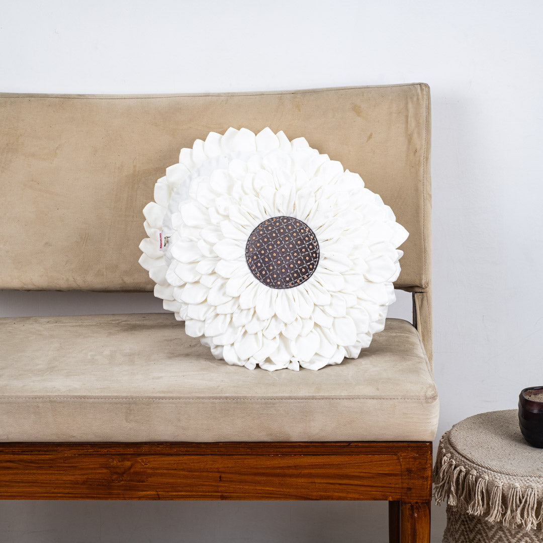 Luxe Velvet Sunflower Cushion Cover