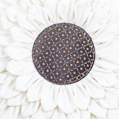 Luxe Velvet Sunflower Cushion Cover