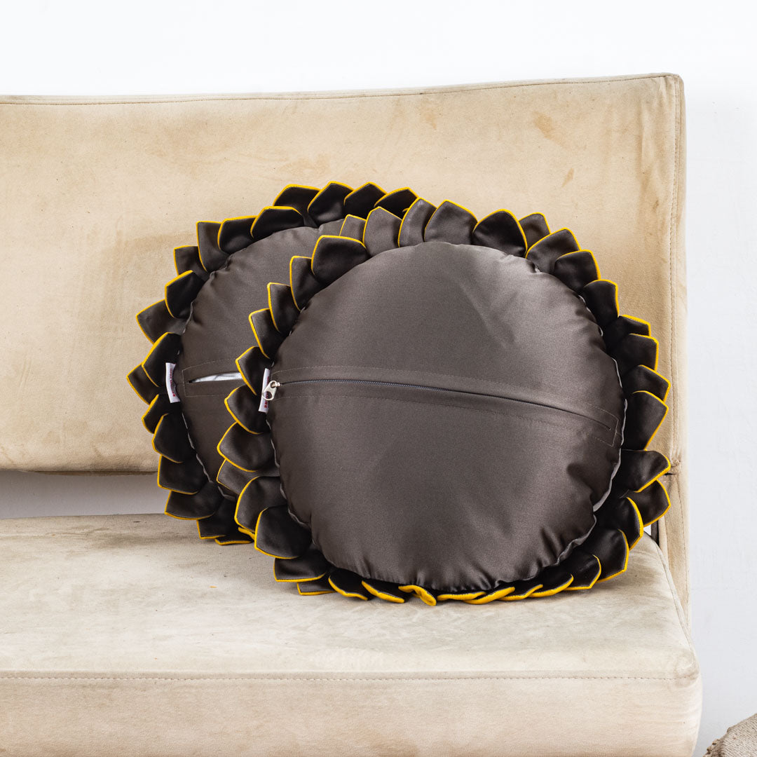 Luxe Velvet Sunflower Cushion Cover