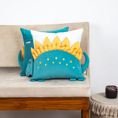 Jurassic Fun Character Cushion – 16 × 16 in