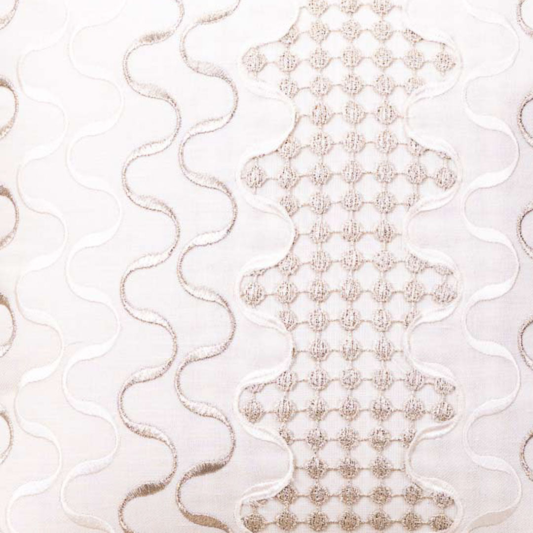 Premium 16x16&quot; Cream Cotton Embroidered Cushion Cover