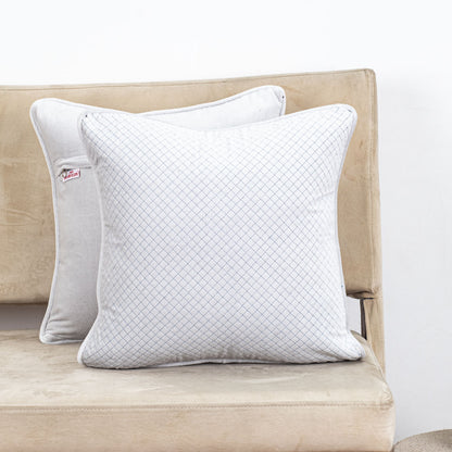 Diamond Stitch Velvet Cushion – 16 × 16 in
