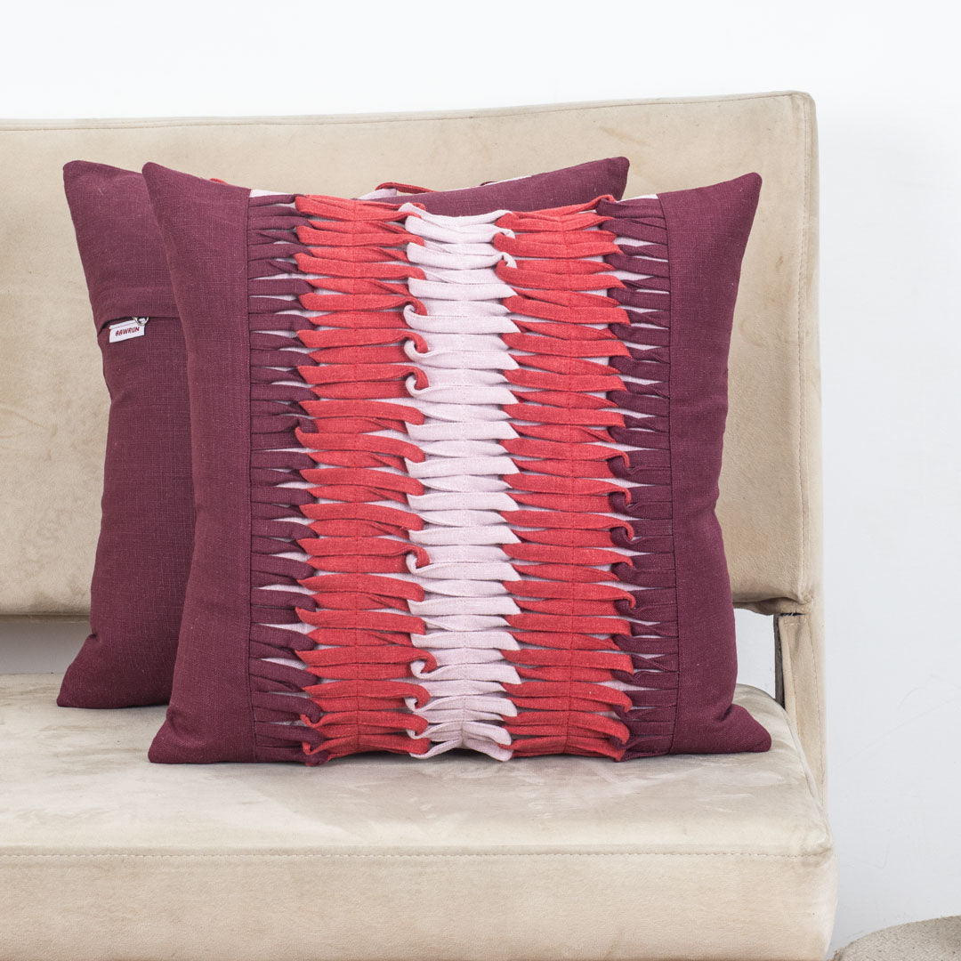 Handcrafted Woven Cotton Cushion Cover – 16×16″