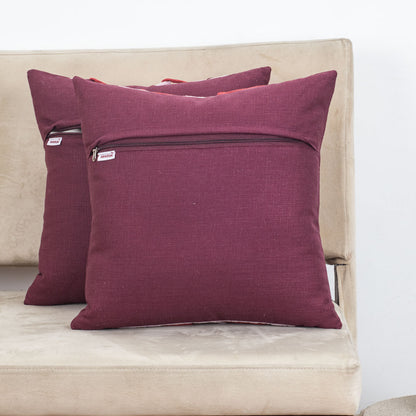 Handcrafted Woven Cotton Cushion Cover – 16×16″