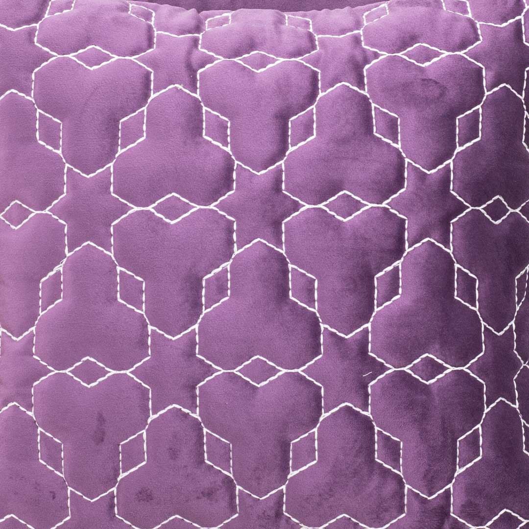 Luxury Geometric Velvet Cushion Cover – 16×16″