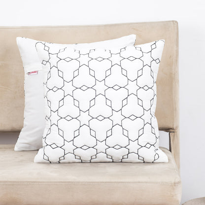 Luxury Geometric Velvet Cushion Cover – 16×16″
