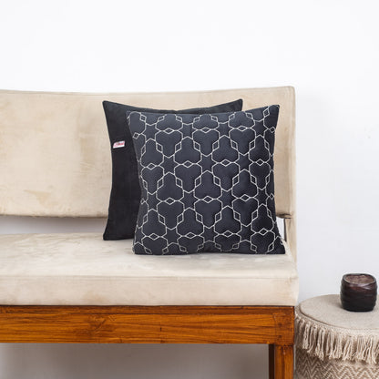Luxury Geometric Velvet Cushion Cover – 16×16″