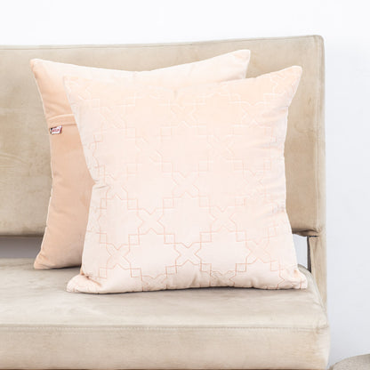 Premium Self Embossed Star Design Cushion Cover