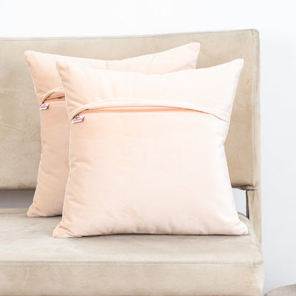 Premium Self Embossed Star Design Cushion Cover