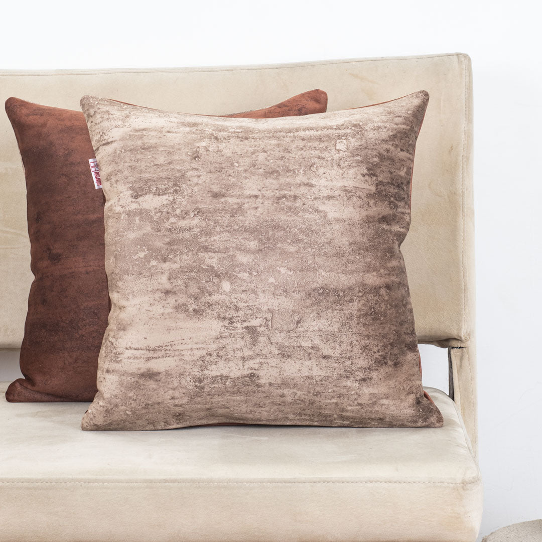 Solid Textured Suede Velvet Cushion Cover