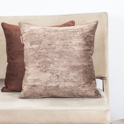Solid Textured Suede Velvet Cushion Cover