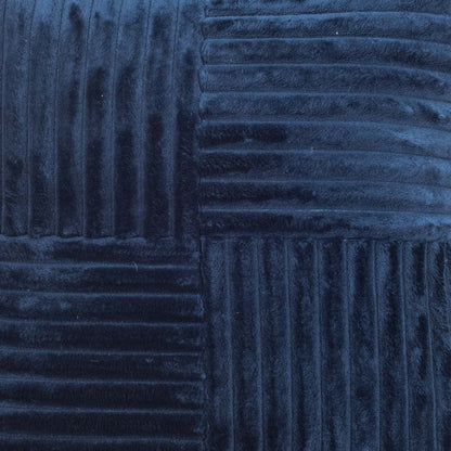 Premium Panelled China Velvet Cushion – Mustard – 16×16″