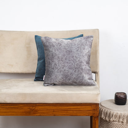 Solid Textured Suede Velvet Cushion Cover
