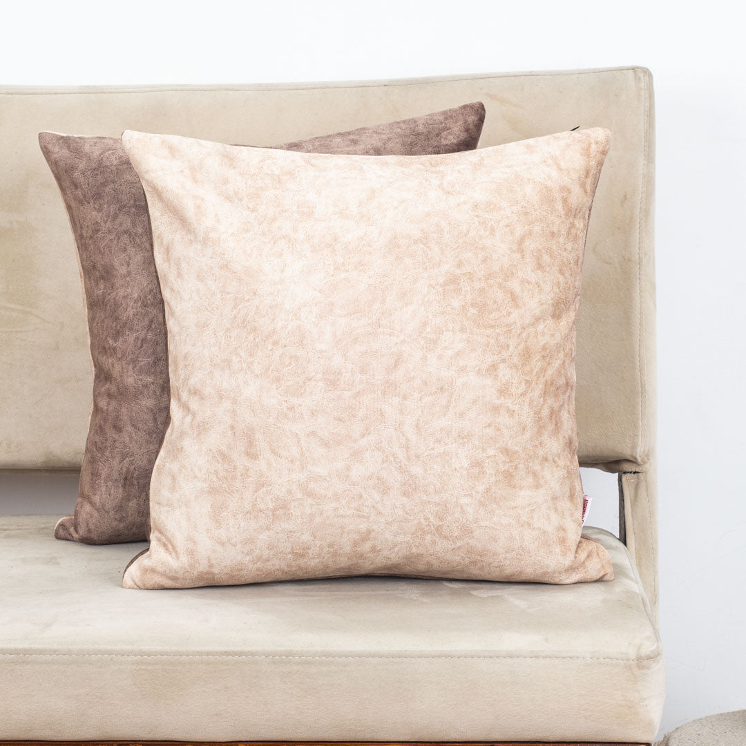 Solid Textured Suede Velvet Cushion Cover