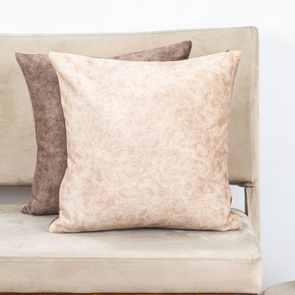 Solid Textured Suede Velvet Cushion Cover