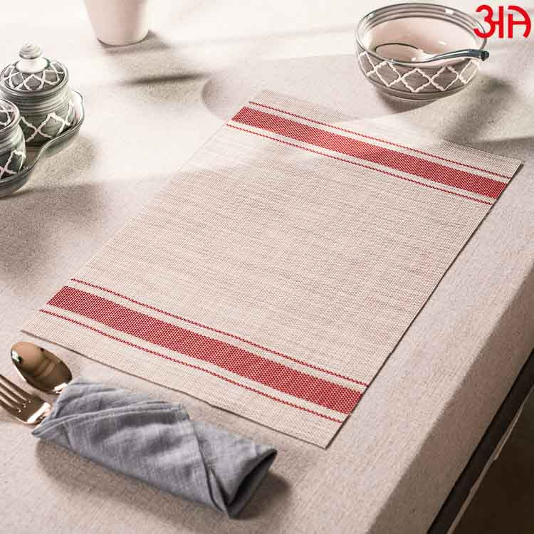 The Old Fashioned Pvc Table Mat (2 Pcs Set) (12x18) Inch