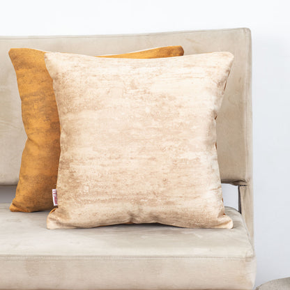 Solid Textured Suede Velvet Cushion Cover