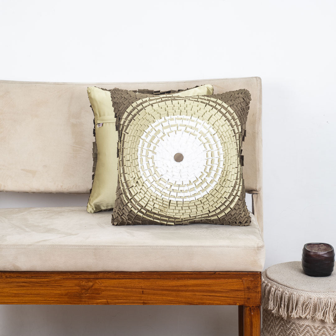 Luxury Handcrafted Satin Cushion Cover – 16×16″ (SHD-)