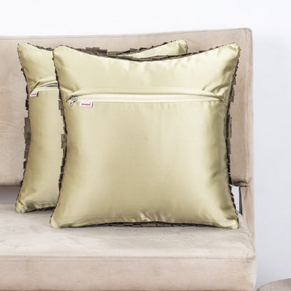 Luxury Handcrafted Satin Cushion Cover – 16×16″ (SHD-)