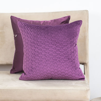 Luxury China Velvet Textured Cushion Cover – 16×16″