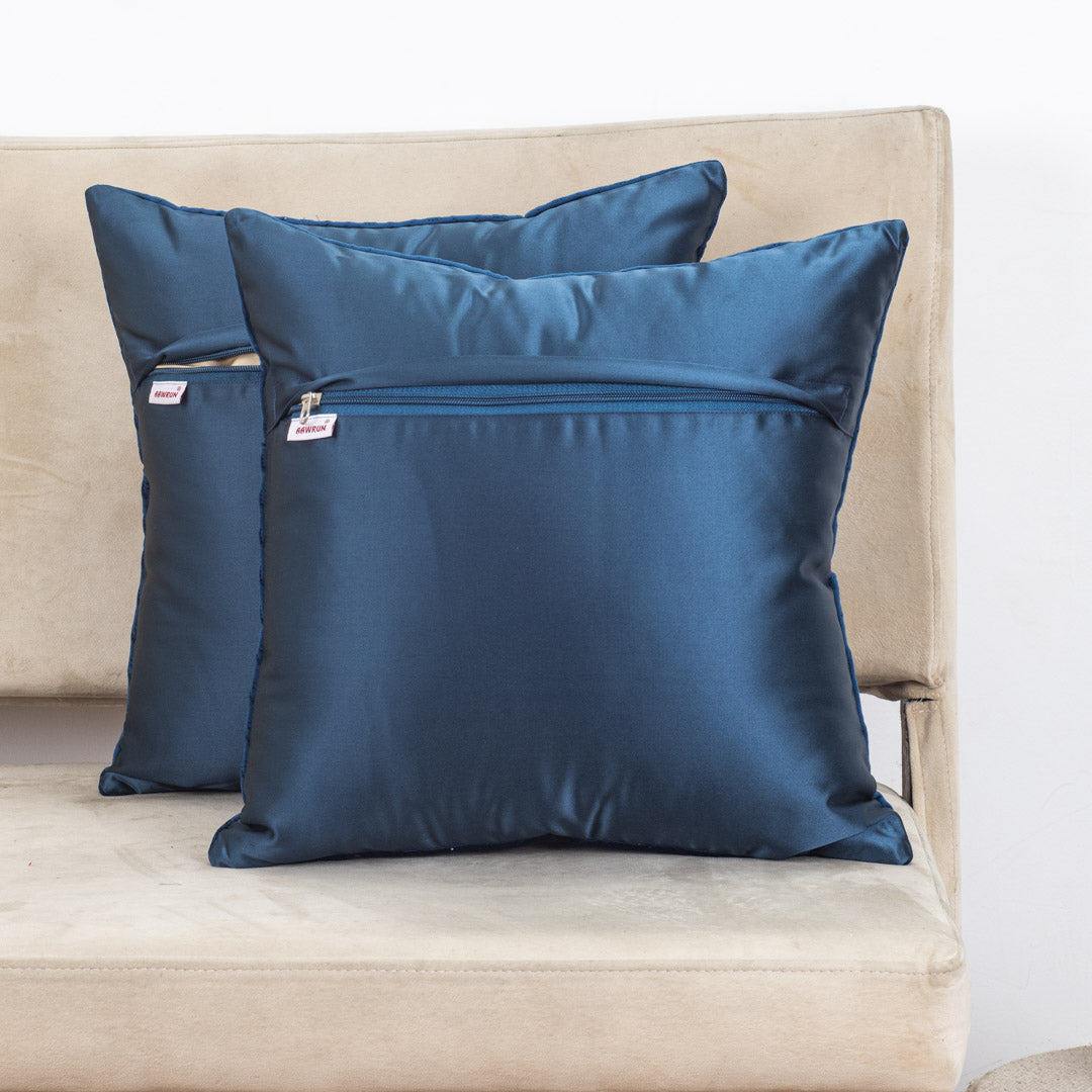 Luxury China Velvet Textured Cushion Cover – 16×16″