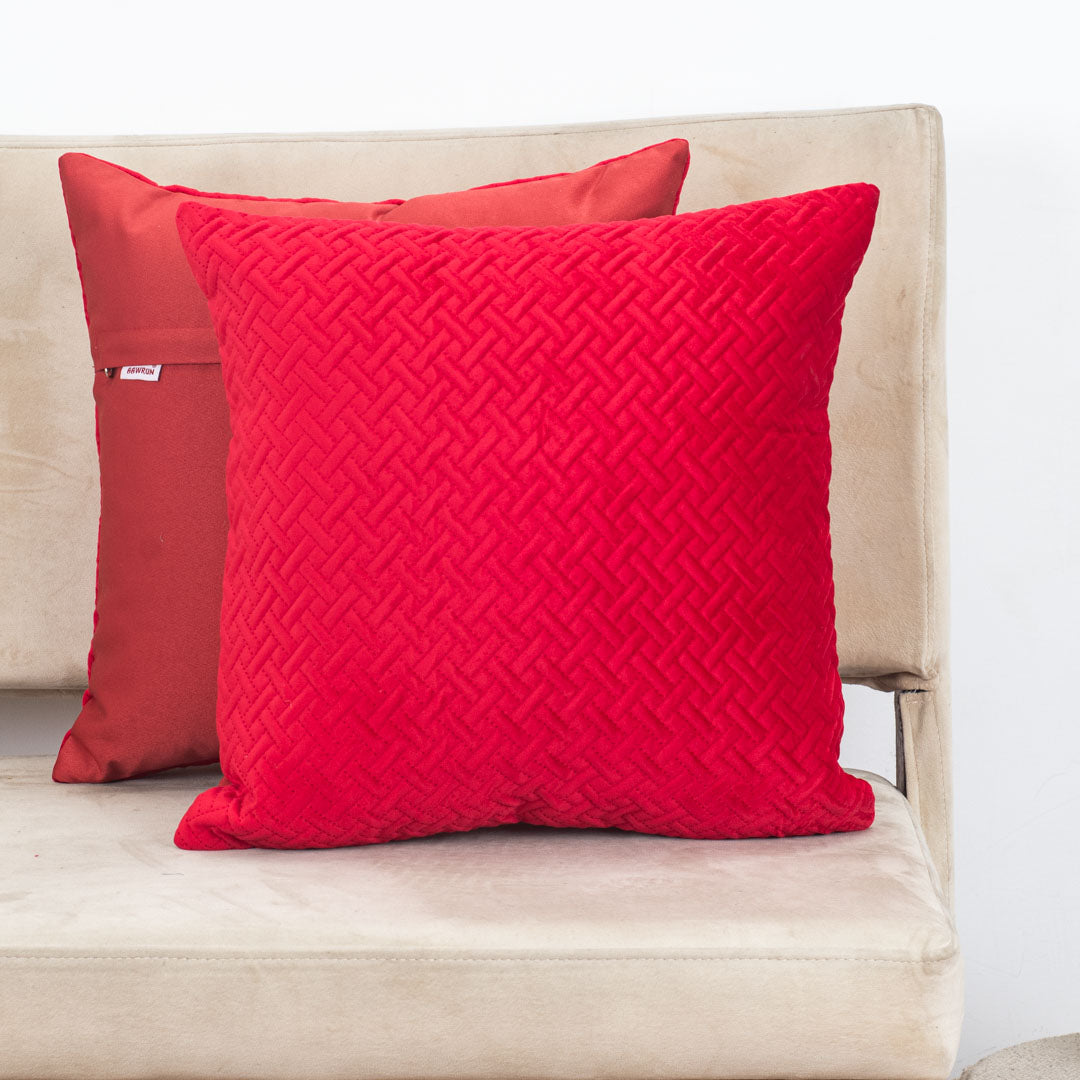 Textured Chain Velvet Cushion Cover – 16×16″