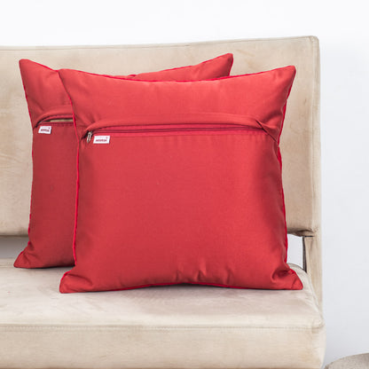 Textured Chain Velvet Cushion Cover – 16×16″