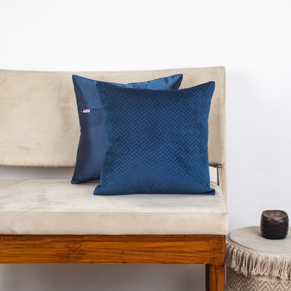 Textured Chain Velvet Cushion Cover – 16×16″