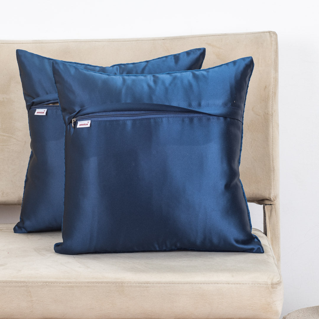 Textured Chain Velvet Cushion Cover – 16×16″