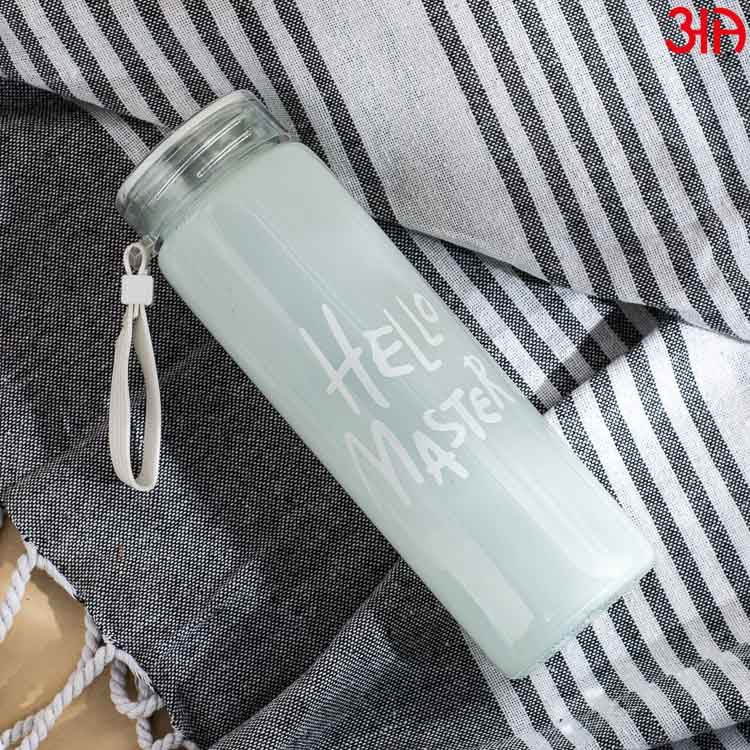 Stylish Glass Bottle (400 ML) Size (5x19)CM